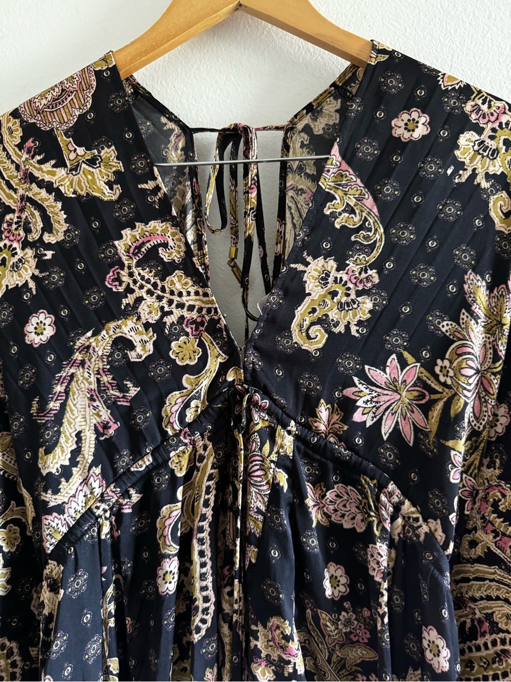 Free People Arzel Boho Paisley Mini Dress size XS - Picture 5 of 8